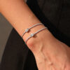 1.00 carat emerald-cut moissanite bracelet in solid 925 sterling silver | D-Carats.