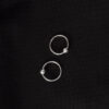 Long-lasting 10 mm sterling silver nose ring | D-Carats.