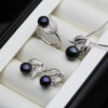 High-quality sterling silver pearl jewelry set | D-Carats.