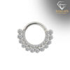 Hypoallergenic titanium daith piercing body jewelry | D-Carats.