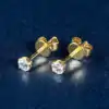 Ohrlochstecker Ohrringe. 23 Schlichte Ohrstecker zum Ohrlochstechen aus 10k Gold | D-Carats.