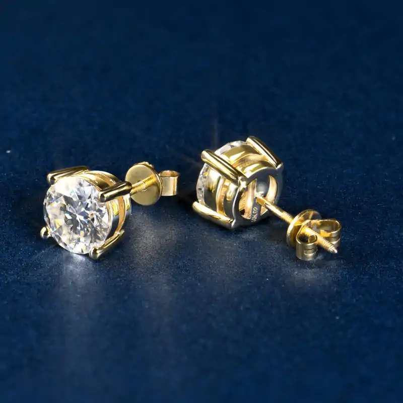 Ohrlochstecker Ohrringe. 13 Preiswerte Ohrstecker aus 10k Gold für Ohrlöcher | D-Carats.