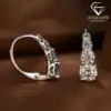 Diamond leverback earrings DCarats 91