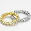 Best gift idea eternity moissanite silver ring | D-Carats.
