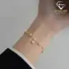 Elegant Four Leaf Clover Bracelet Gold-Plated | D-Carats