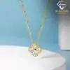 Lucky Charm Four Leaf Clover Necklace Gold Vermeil | D-Carats