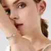Pulsera de plata prémium con trébol de cuatro hojas | D-Carats