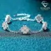 High Quality Four Leaf Clover Silver Bracelet | D-Carats