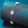 Pulsera de plata elegante con trébol de cuatro hojas | D-Carats