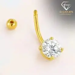 Prachtige navelring in sterling zilveren | D-Carats.