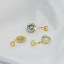 Gold-plated sterling silver belly button jewelry | D-Carats.