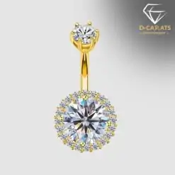 Unique sterling silver belly button jewelry | D-Carats.