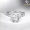 Hidden-Halo-Moissanite-beautifull-Engagement in the box-Ring-D-Carats