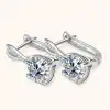 Oorbellen oneindigheid. 12 Online oorbellen sale: zilveren moissaniet infinity creolen | D-Carats.