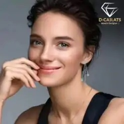 High Quality Moissanite Diamond Tassel Earrings | D-Carats
