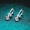 Best Gift for Woman Hinge Back Drop Moissanite Earring | D-Carats