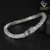 Durable moissanite silver tennis bracelet | D-Carats
