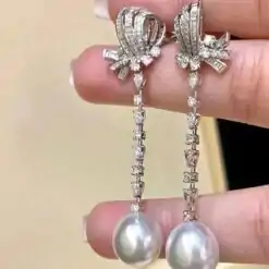 Pretty Freshwater Pearl Drop Earrings | D-Carats