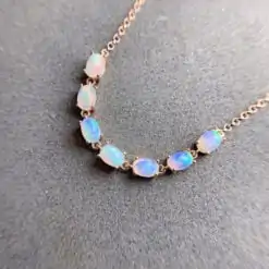 Pulsera de plata con ópalo natural de alta calidad | D-Carats
