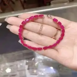 Affordable Natural Ruby Tennis Bracelet | D-Carats