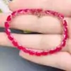 Prachtige natuurlijke robijn tennisarmband | D-Carats