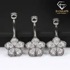 Belly button piercing jewelry | D-Carats.