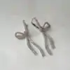 Boucles d'oreilles nœuds en moissanite diamant 12 L'accessoire idéal pour vos mariages, vos soirées ou votre élégance quotidienne | D-Carats.