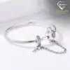 Padlock bracelet <br> sterling silver.
