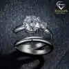 Cheap sterling silver moissanite diamond ear cuff | D-Carats.