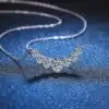 Superbe collier dégradé en moissanite et argent D-Carats.