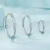 Eenvoudige zilveren creolen | D-Carats.