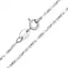 Collar de cadena de plata de ley. 23 Cadena de eslabones de barra de plata esterlina | D-Carats.
