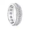 Eternity ring in sterling silver for men and women | D-Carats.