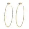 Pendientes de aro grandes de oro | D-Carats.