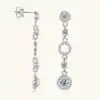 Betaalbare sterling zilveren moissanite oorbellen | D-Carats.