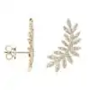 Boucles d'oreilles feuille d'or | D-Carats.