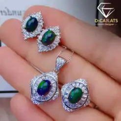 Black opal jewelry | D-Carats.