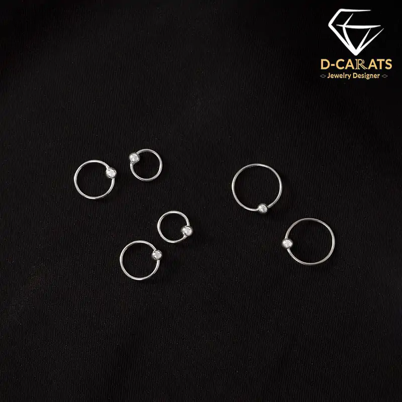 High quality sterling silver nose ring | D-Carats.
