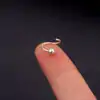 Affordable hoop nose ring silver | D-Carats.