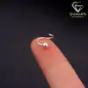 Beautiful hoop nose ring silver | D-Carats.