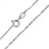 Collar de cadena de plata de ley. 29 Eslabón de cadena cuerda en plata | D-Carats.