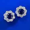 Blaue Saphir-Ohrstecker. 11 Hochwertig wirkende Ohrstecker aus Silber mit Saphir | D-Carats.