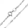 Collar de cadena de plata de ley. 28 Cadena de eslabones retorcidos en plata | D-Carats.